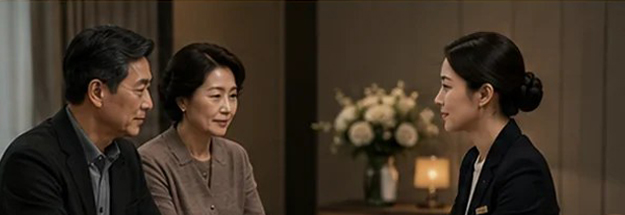 가족 상황에 맞춘 상담 장면